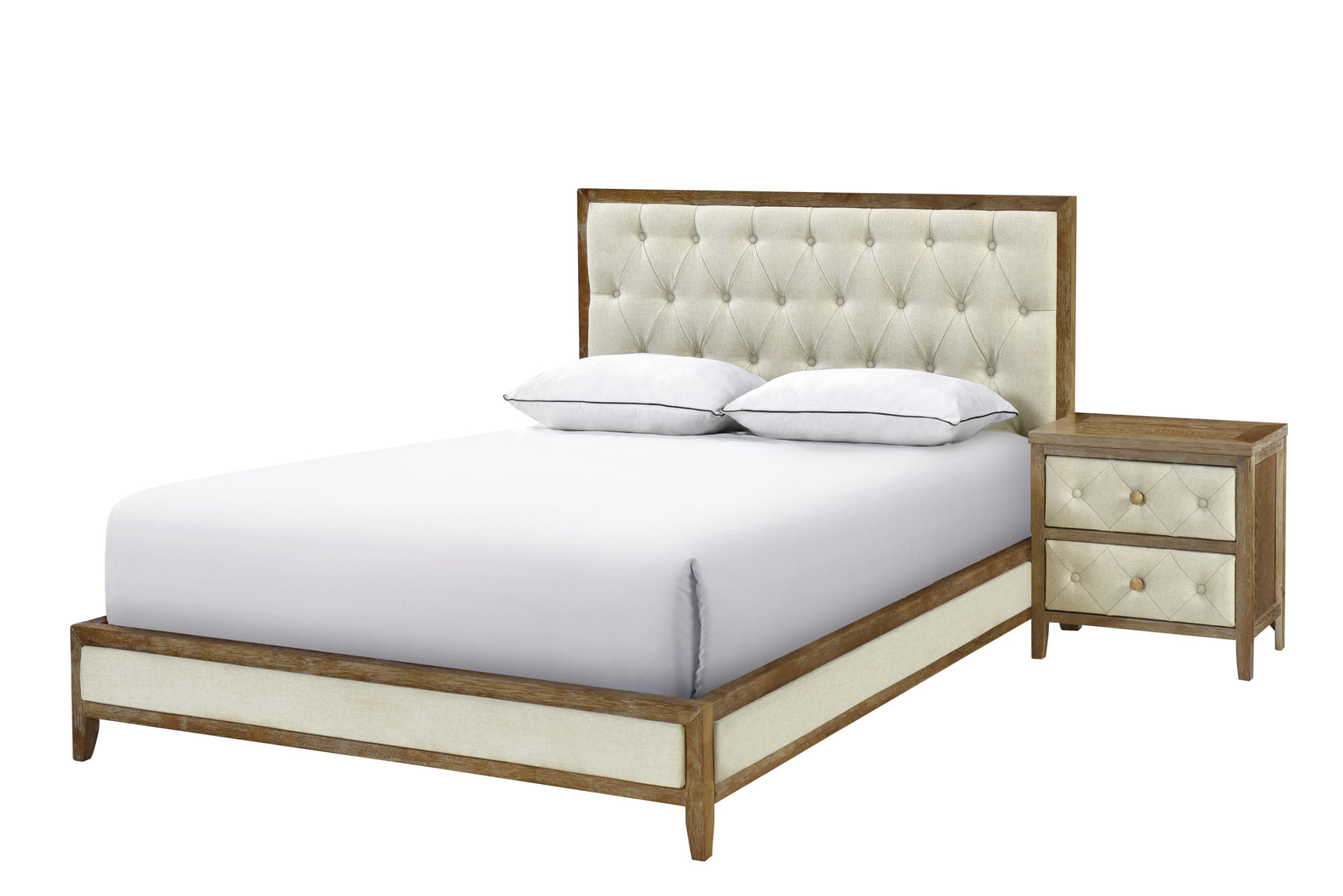 Harmonia Walnut Queen Platform Bed - Ornate Home