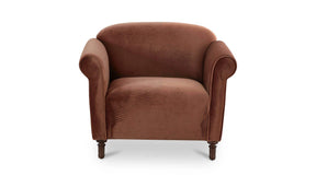 Harmony Blush Faux Mohair Accent Chair - Ornate Home