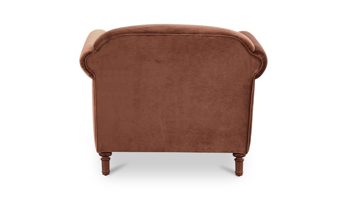 Harmony Blush Faux Mohair Accent Chair - Ornate Home