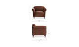 Harmony Blush Faux Mohair Accent Chair - Ornate Home