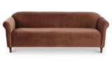 Harmony Blush Faux Mohair Sofa - Ornate Home