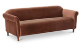 Harmony Blush Faux Mohair Sofa - Ornate Home