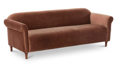 Harmony Blush Faux Mohair Sofa - Ornate Home