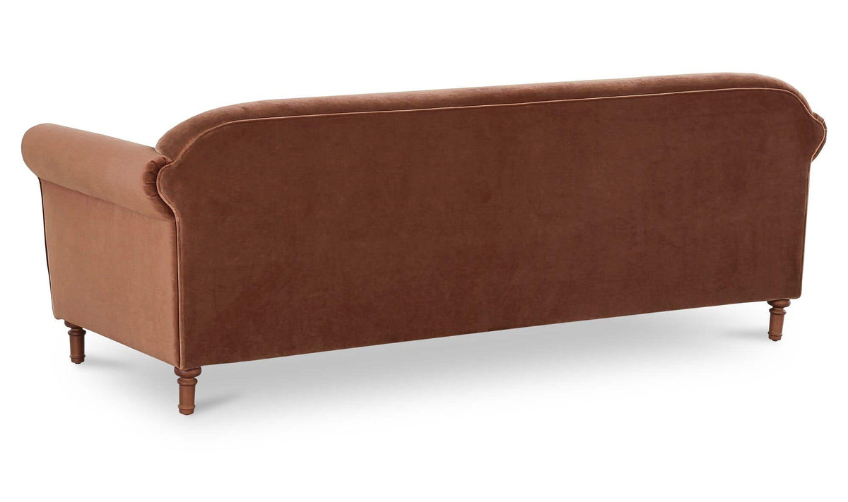 Harmony Blush Faux Mohair Sofa - Ornate Home
