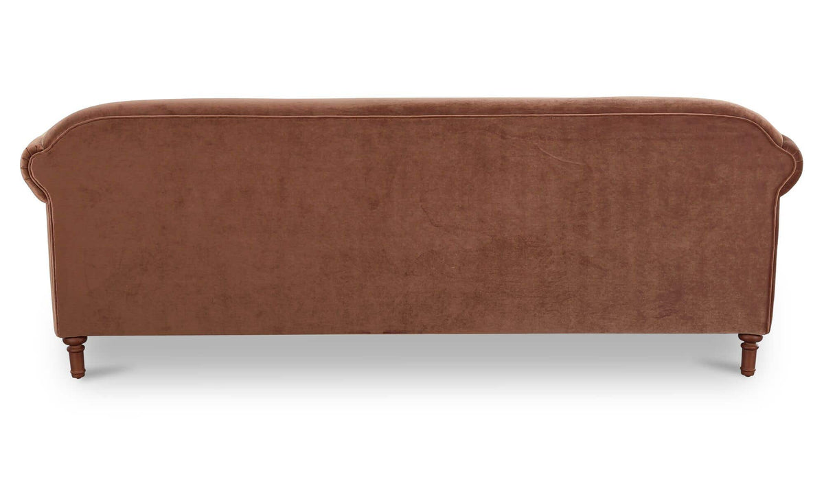 Harmony Blush Faux Mohair Sofa - Ornate Home