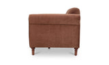 Harmony Blush Faux Mohair Sofa - Ornate Home