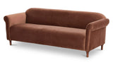 Harmony Blush Faux Mohair Sofa - Ornate Home