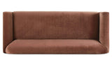 Harmony Blush Faux Mohair Sofa - Ornate Home