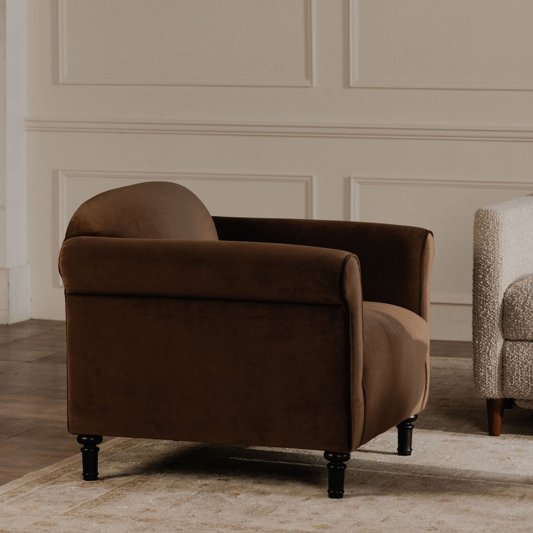 Harmony Dark Brown Accent Chair - Ornate Home