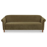 Harmony Dark Green Faux Mohair Sofa - Ornate Home