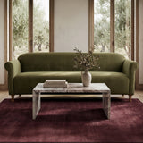 Harmony Dark Green Faux Mohair Sofa - Ornate Home
