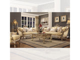 Harmony Gold & Rust Highlights 3pc Living Room Set  / HD-2626 - Ornate Home