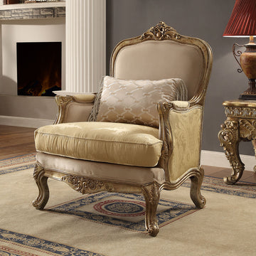 Harmony Gold & Rust Highlights 3pc Living Room Set  / HD-2626 - Ornate Home