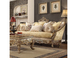 Harmony Gold & Rust Highlights Sofa  / HD-2626 - Ornate Home