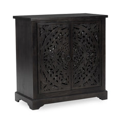 Harmony Harvest Walnut 2 Door Cabinet - Ornate Home