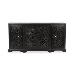 Harmony Harvest Walnut 4 Door Cabinet - Ornate Home