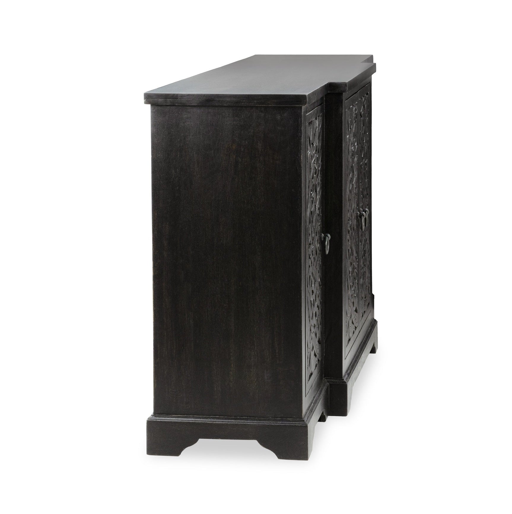 Harmony Harvest Walnut 4 Door Cabinet - Ornate Home