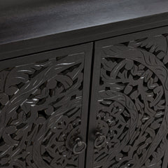 Harmony Harvest Walnut 4 Door Cabinet - Ornate Home