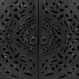 Harmony Harvest Walnut 4 Door Cabinet - Ornate Home