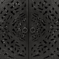 Harmony Harvest Walnut 4 Door Cabinet - Ornate Home
