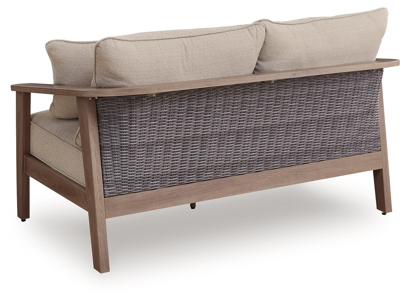 Harmony Headlands Natural/Gray Loveseat w/Cushion - Ornate Home