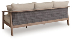 Harmony Headlands Natural/Gray Sofa with Cushion - Ornate Home
