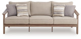 Harmony Headlands Natural/Gray Sofa with Cushion - Ornate Home
