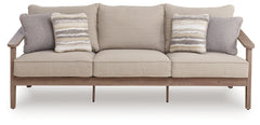 Harmony Headlands Natural/Gray Sofa with Cushion - Ornate Home