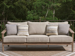Harmony Headlands Natural/Gray Sofa with Cushion - Ornate Home