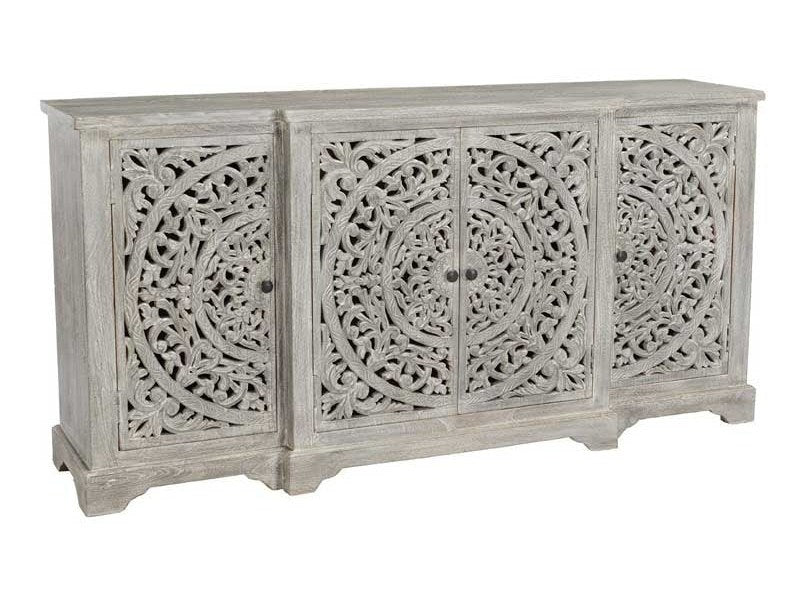 Harmony Vintage Gray Cabinet - Ornate Home