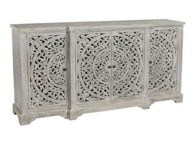 Harmony Vintage Gray Cabinet - Ornate Home