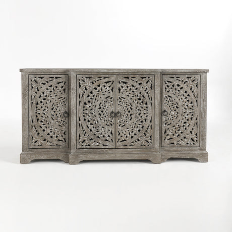 Harmony Vintage Gray Cabinet - Ornate Home