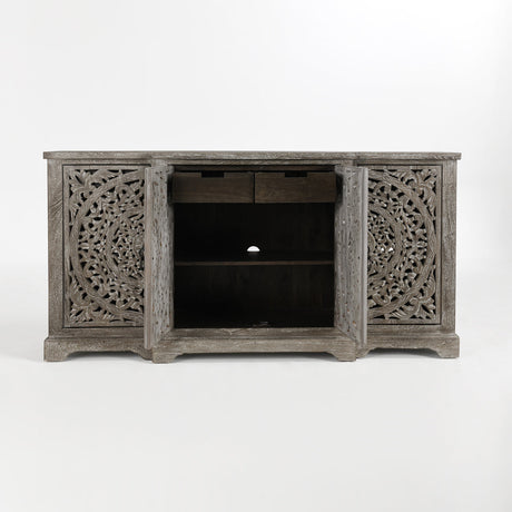 Harmony Vintage Gray Cabinet - Ornate Home