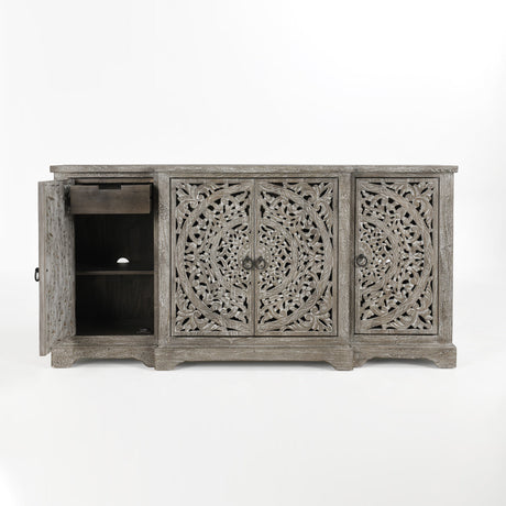 Harmony Vintage Gray Cabinet - Ornate Home