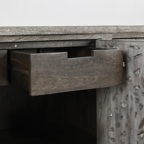 Harmony Vintage Gray Cabinet - Ornate Home