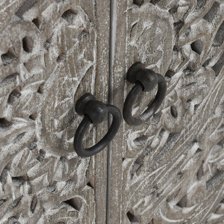 Harmony Vintage Gray Cabinet - Ornate Home