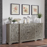 Harmony Vintage Gray Cabinet - Ornate Home