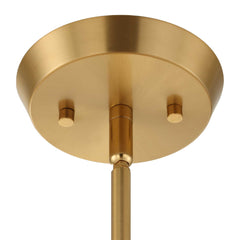 Harness Brass/White 1 Light Shade Pendant - Ornate Home