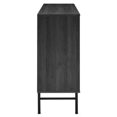 Harper Black Chevron Sideboard - Ornate Home