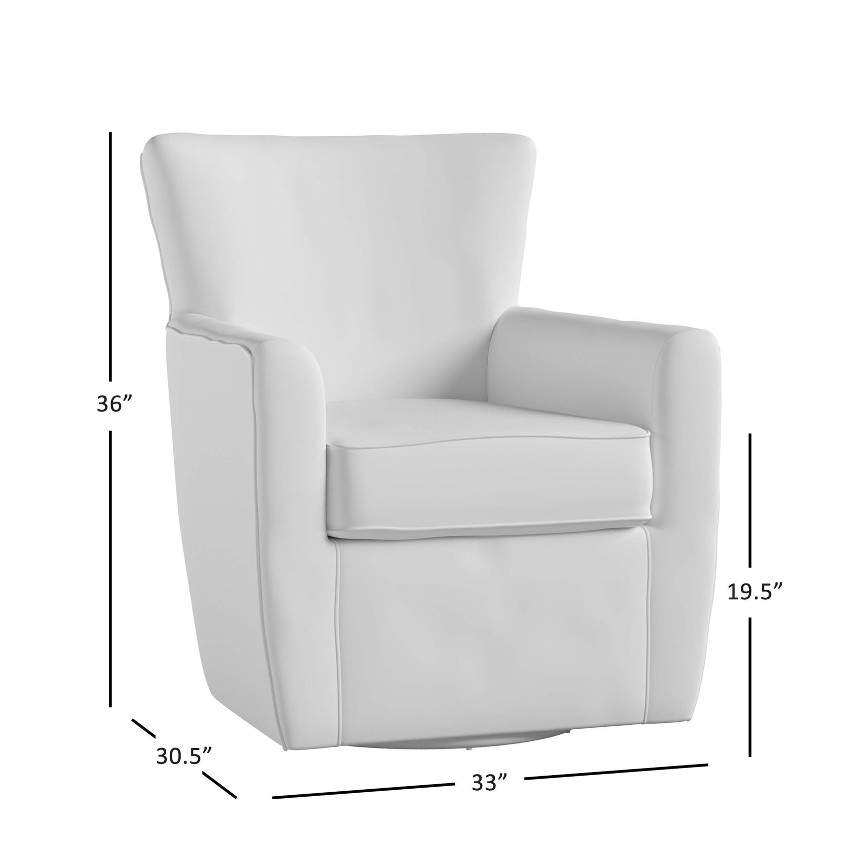 Harper Cloud Swivel Accent Chair - Ornate Home
