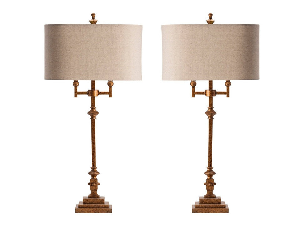 Harper Gold Table Lamp (Set of 2) - Ornate Home