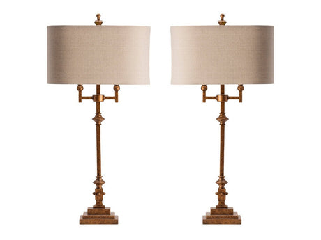 Harper Gold Table Lamp (Set of 2) - Ornate Home