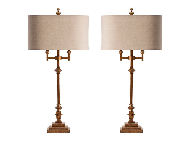 Harper Gold Table Lamp (Set of 2) - Ornate Home