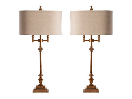 Harper Gold Table Lamp (Set of 2) - Ornate Home
