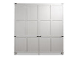 Harper Grey Glass Front Bookcase - Ornate Home