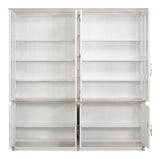 Harper Soft Grey Glass Front Bookcase - Ornate Home