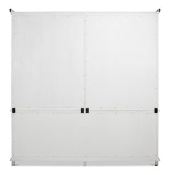 Harper Soft Grey Glass Front Bookcase - Ornate Home