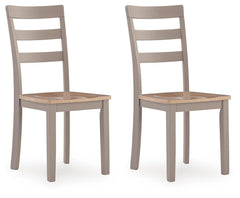 Harperfeld Natural/Gray Dining Room Side Chair (Set of 2) - Ornate Home