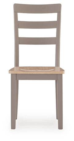Harperfeld Natural/Gray Dining Table and 2 Side Chair - Ornate Home
