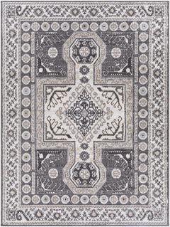 Harrah Gray Cross Rug - Clearance - Ornate Home